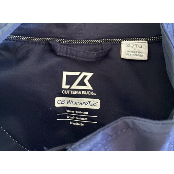 Men's Cutter & Buck Navy Cal Bears CB WeatherTec Full-Zip Jacket Size XL - Picture 4 of 4